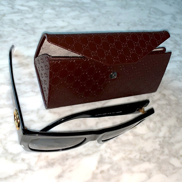 GUCCI ‘GG’ logo square sunglasses oversized - Picture 10 of 10